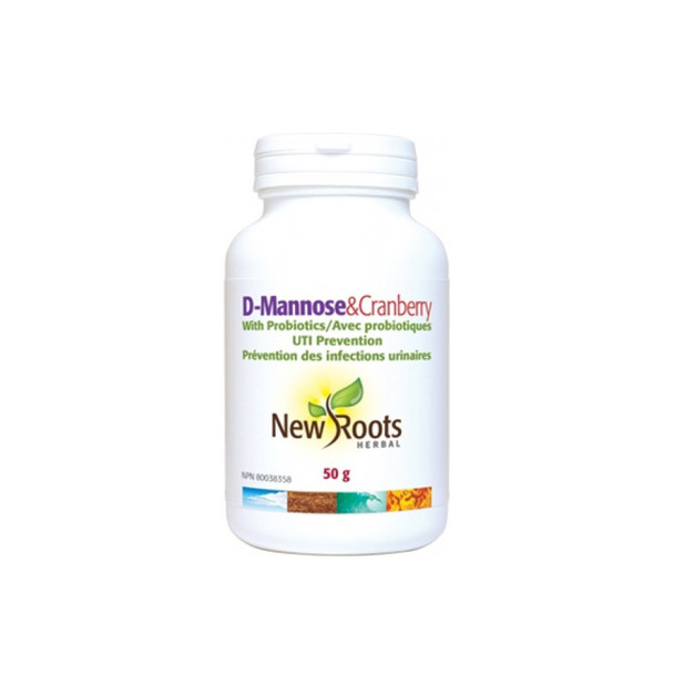 New Roots D-Mannose & Cranberry Urinary Support | Optimize nutrition