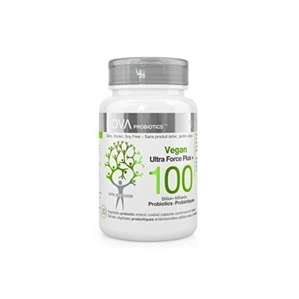 NOVA Probiotics Vegan Ultra Force Plus 100 Billion 30Cap | OptimizeNutrition.ca