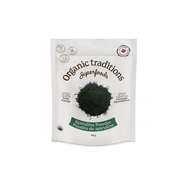 Organic Traditions Spirulina Powder 150g | Optimize Nutrition