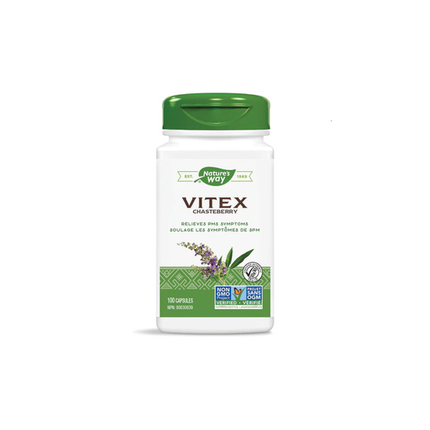 Natures Way Vitex Chasteberry 100Cap | Optimizenutrition.ca