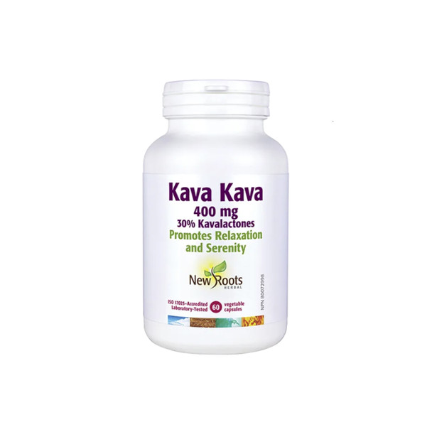 New Roots Kava 400 mg 30% Kavalactones 60Cap | Optimize Nutrition