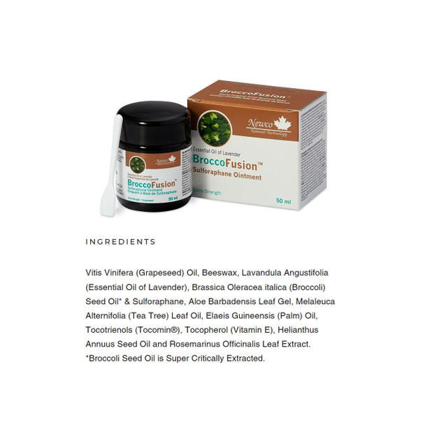 Newco BroccoFusion Sulforaphane Ointment Ingredients | Optimize Nutrition