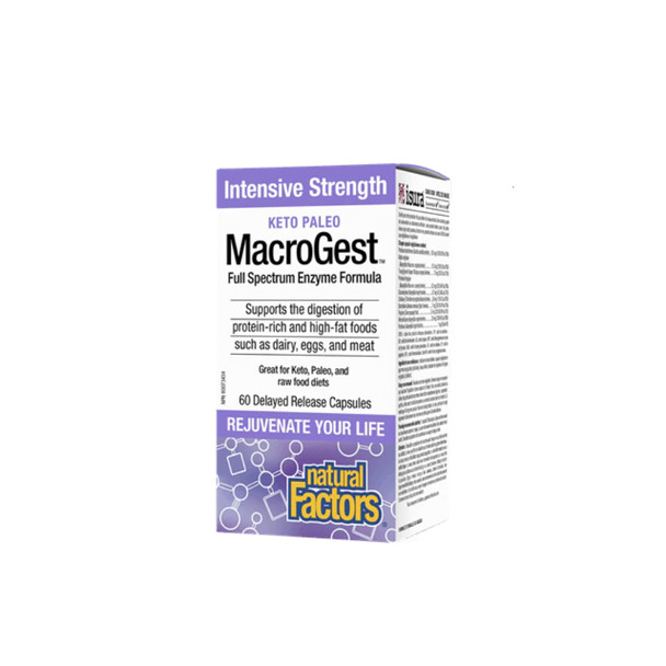 Natural Factors Vegetarian MacroGest Plant Enzyme Intensive Strength | Optimizenutrition.ca