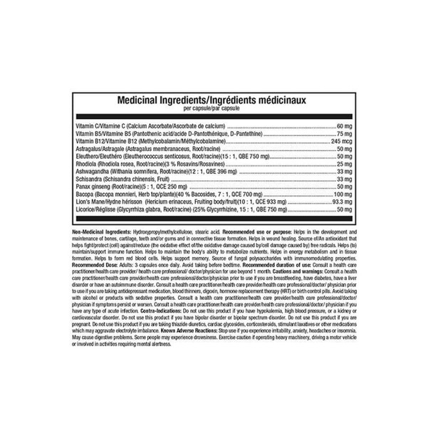 ATP Labs Adrenrgy AM 90Cap Ingredients | Optimize Nutrition
