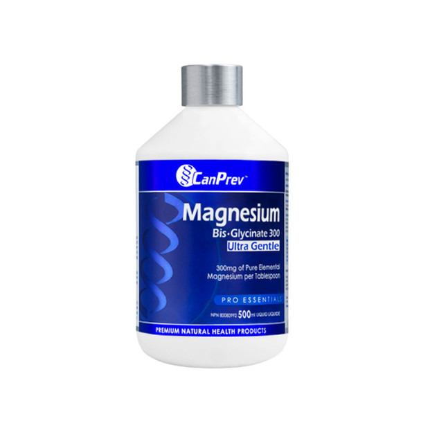 CanPrev Magnesium Bis-Glycinate 300 500ml Ultra Gentle | Optimize Nutrition