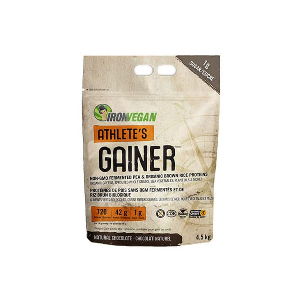 Iron Vegan Athlete's Gainer 4.5kg | Optimizenutrition.ca