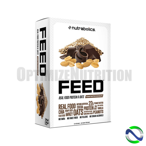 Nutrabolics Feed Bar Peanut Butter Chocolate | Optimize Nutrition