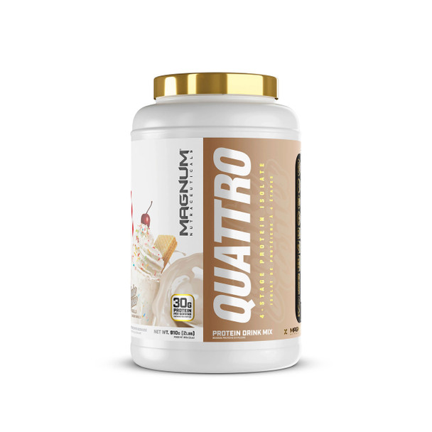 Magnum Quattro 2lb shake series vanilla | Optimize Nutrition
