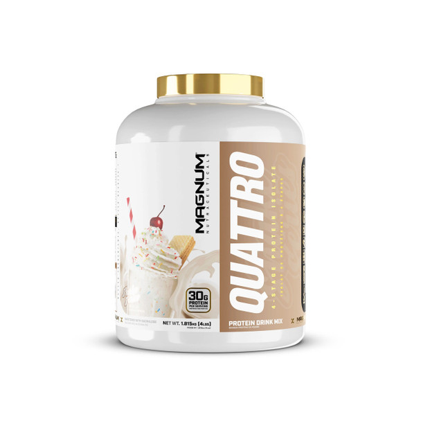 Magnum Quattro 4lb Protein Shake Series Vanilla | Optimize Nutrition
