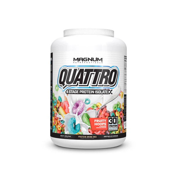 Magnum Quattro 4lb Protein fruity hoops | Optimize Nutrition