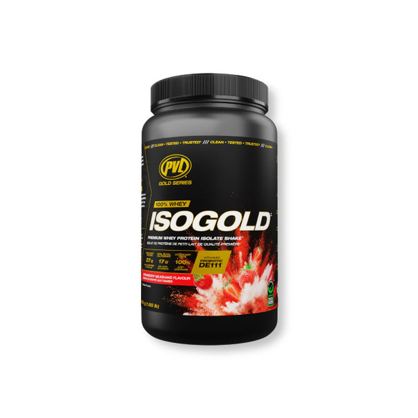 PVL Isogold 1.85lb whey protein isolate Strawberry | Optimize nutrition