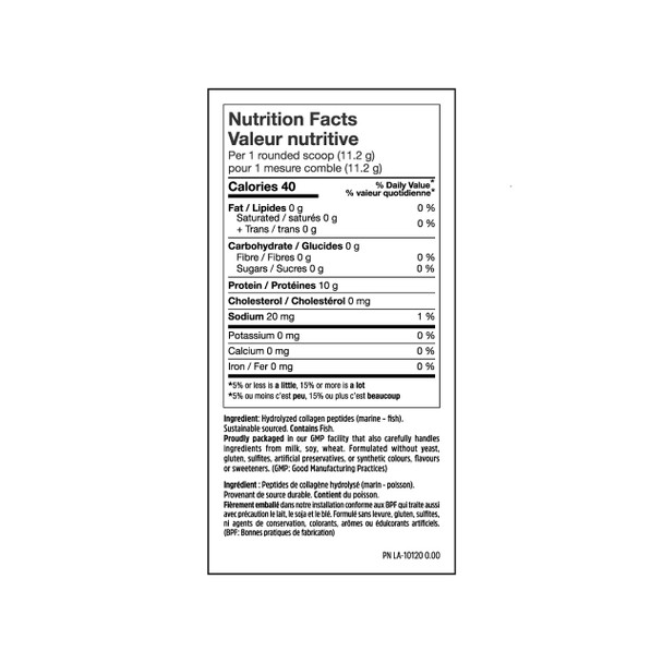 North Coast Naturals Boosted Marine Collagen 250g Unflavoured Ingredients | Optimize Nutrition