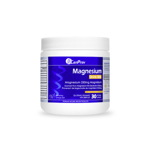 CanPrev Magnesium Bis Glycinate 250 Drink Mix 30 Serving | Optimize Nutrition