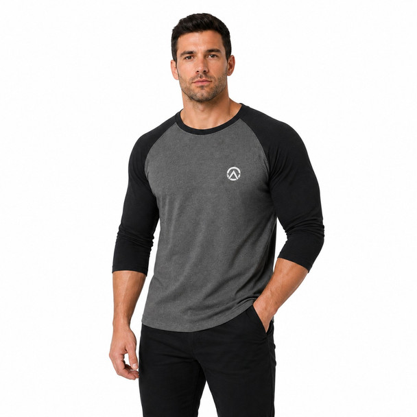 Optimize Athletics Mens Bamboo Baseball T 3/4 Sleeve | Optimize Nutrition