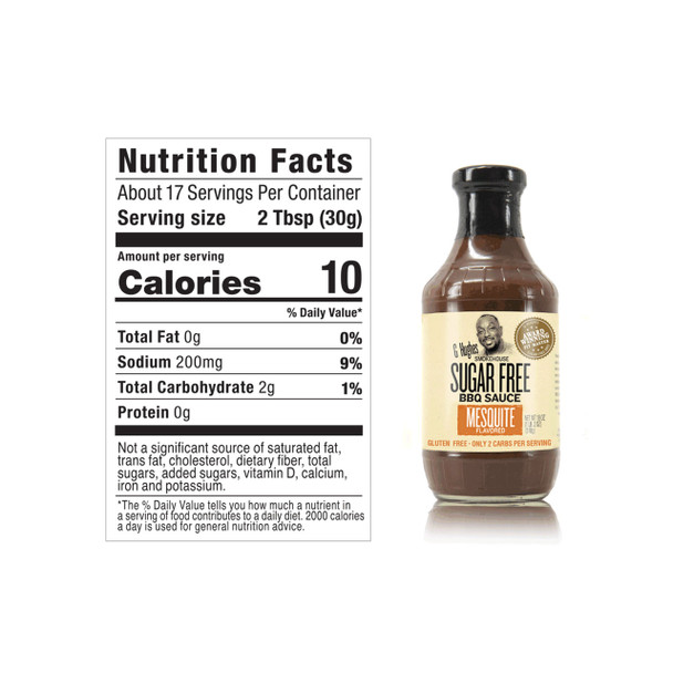 G Hughes Sugar Free BBQ Sauce Mesquite | Optimizenutrition.ca