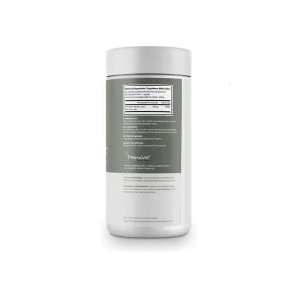 Fortitude Health Primavie Purified Shilajit 250mg 60cap Ingredients | Optimize Nutrition
