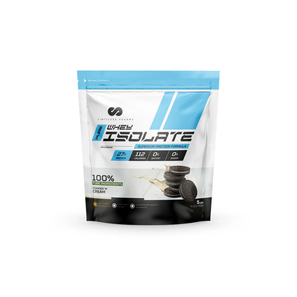 Limitless Pharma Pure Whey Isolate 5lb cookies n cream | optimize Nutrition