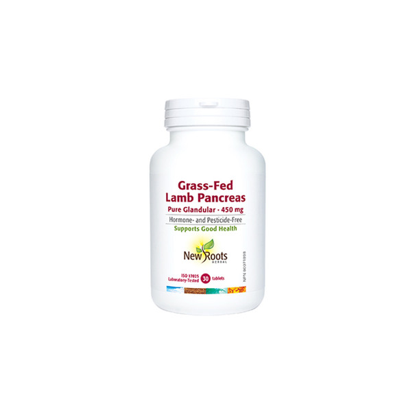 New Roots Grass-Fed Lamb Pancreas Pure Galandular 450mg | Optimize Nutrition