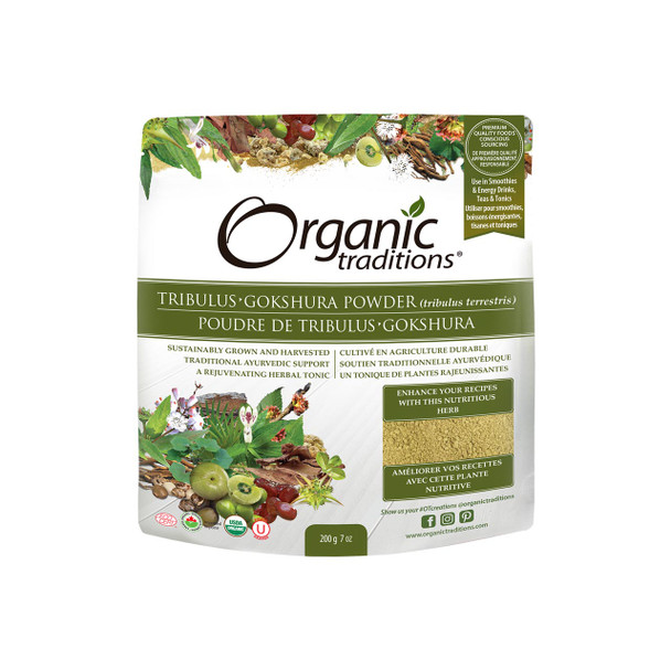 Organic Traditions Tribulus Gokshura Powder 200g | optimizenutrition.ca