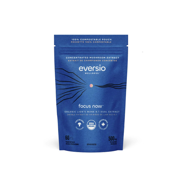 Eversio Wellness Focus Lions Mane 8:1 Extract | Optimize Nutrition