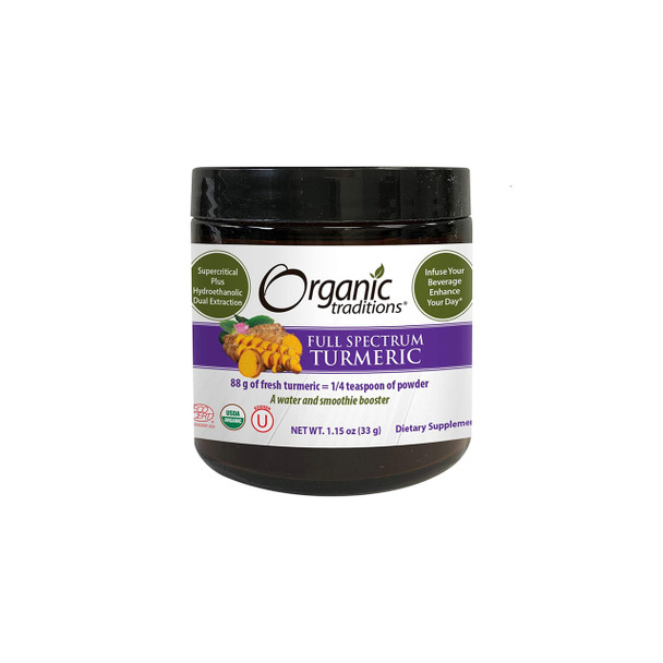 Organic Traditions Full Spectrum Turmeric Curcuma Concentrate | optimizenutrition.ca