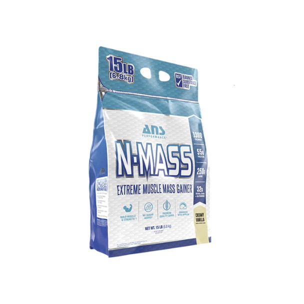 ANS N-MASS Extreme Gainer 15lb Vanilla | Optimize Nutrition