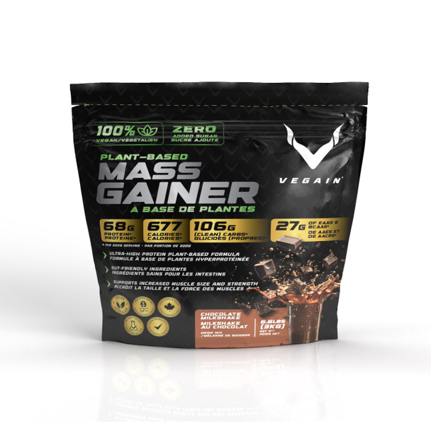 VEGAIN Plant-Based Mass Gainer Chocolate 3kg | Optimize Nutrition