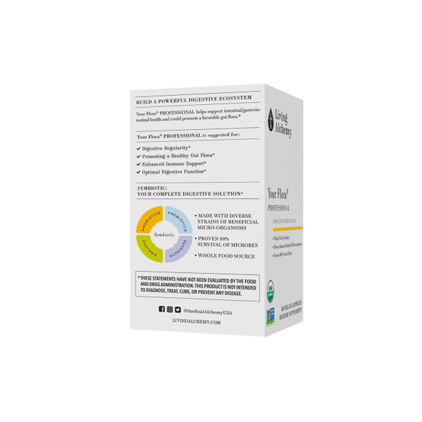 Living Alchemy Your Flora Probiotics Professional 60cap | Optimize Nutrition
