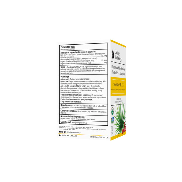 Living Alchemy Your Flora Probiotics Man Ingredients | Optimize Nutrition