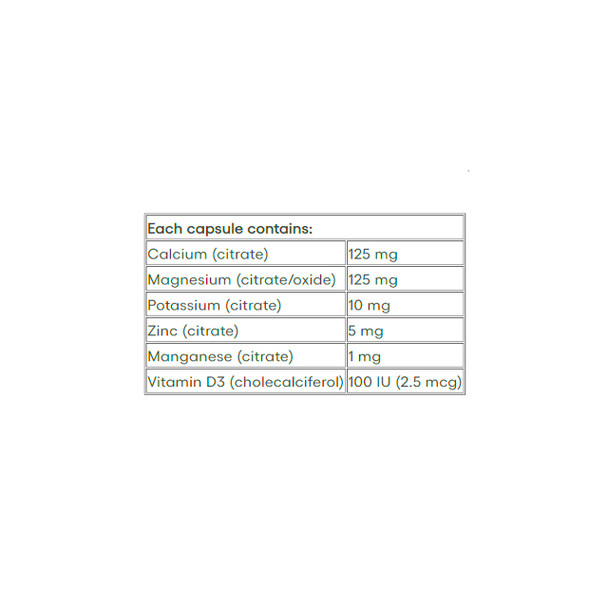 Natural Factors Calcium & Magnesium with D3 Ingredients | Optimize Nutrition