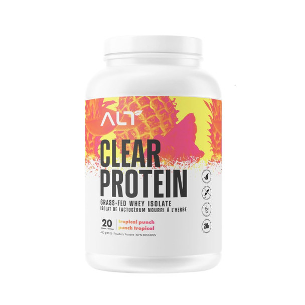ALT Clear Protein Grass-Fed Whey Isolate Tropical Punch | Optimize Nutrition