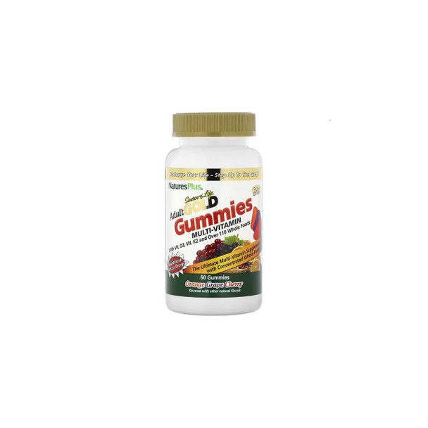 Natures Plus Source of Life Gold Adult Gummies 60Gummies | Optimize Nutrition