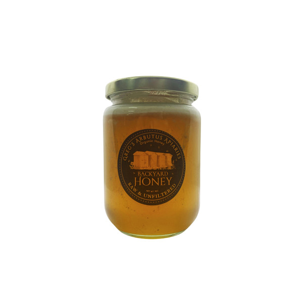 Gregs Arbutus Apiaries Raw Honey 375ml Local | Optimize Nutrition