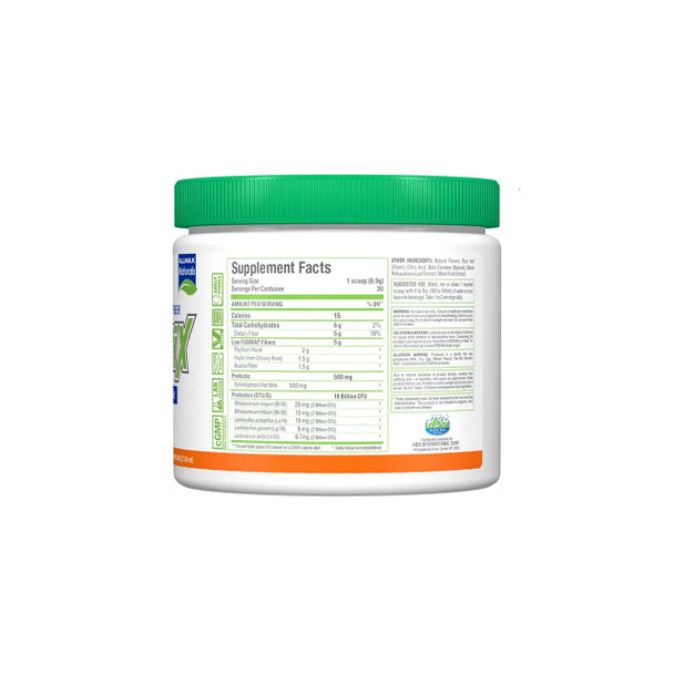 Allmax Nutrition Fiberbiotix 207g Orange Ingredients | Optimize Nutrition