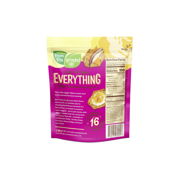 From the Ground Up Veggie Crackers 100g Ingredients | Optimize Nutrition
