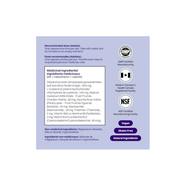 No Days Wasted DHM Blend 5 Packets 10Caps Ingredients | Optimize Nutrition