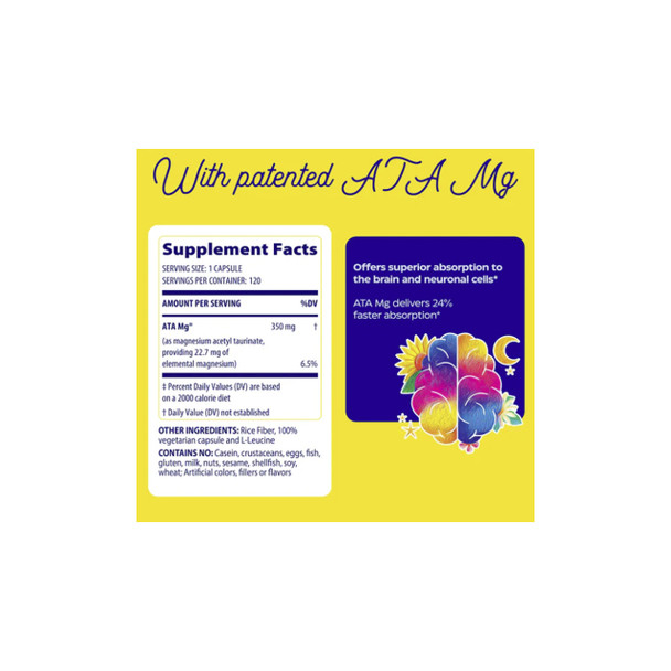 Enzymedica Magnesium Mind 60Cap Nutrition Facts | Optimize Nutrition