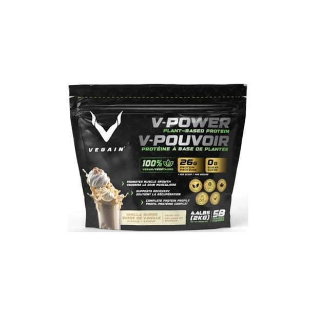 VEGAIN V-Power Plant Based Protein 4.4lb Vanilla Surge | Optimize Nutrition