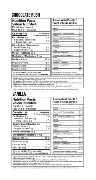 VEGAIN V-Power Plant Based Protein 4.4lb Ingredients | Optimize Nutrition