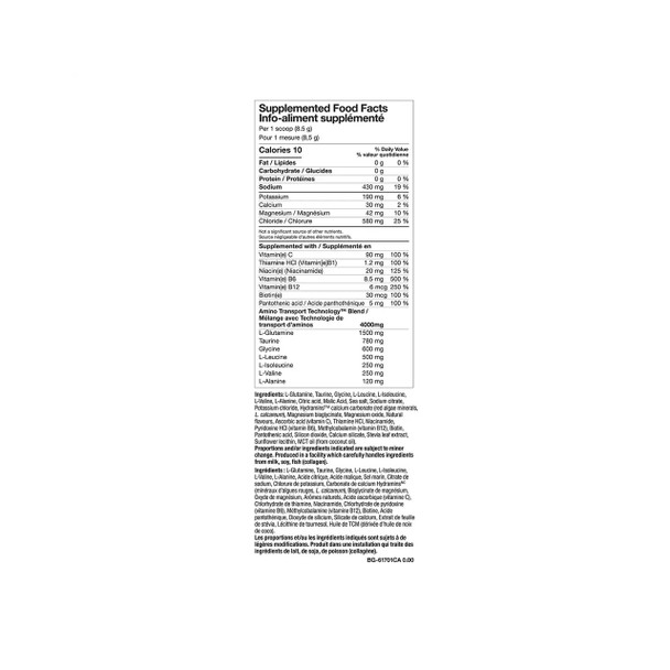 PVL Pro H2O Electrolytes 612g Ingredients | Optimize Nutrition