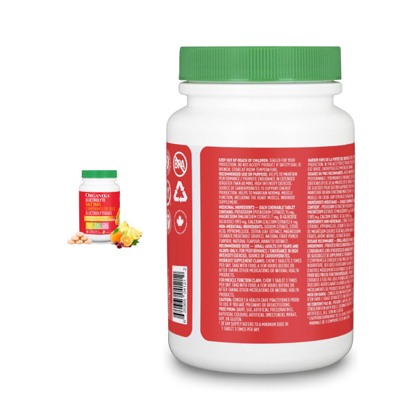 Organika Electrolyte Salt Tabs Label | Optimize Nutrition