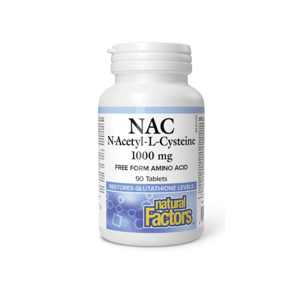 Natural Factors N-Acetyl-L-Cysteine (NAC) 1000mg 90Tab | Optimize Nutrition