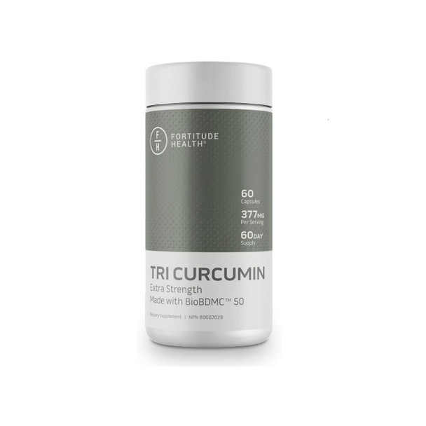 Fortitude Health Tri Curcumin BioBDMC 50 377mg 260Caps | Optimize Nutrition