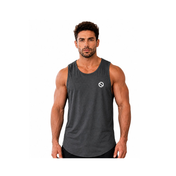 Optimize Nutrition Mens Bamboo Tank Top Charcoal | Optimize Nutrition