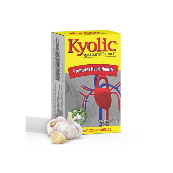 Kyolic Aged Garlic Extract 600mg 30VTab Once-A-Day | Optimize Nutrition