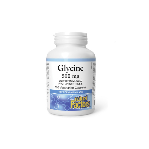 Natural Factors L-Glycine 500mg 120Vcap | Optimize Nutrition