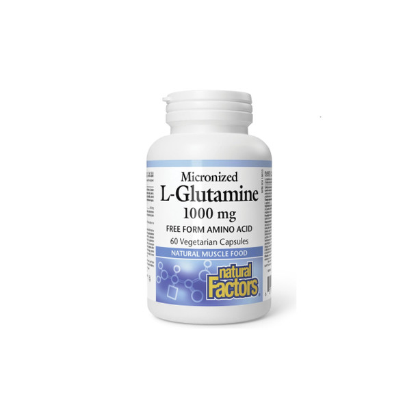Natural Factors Micronized L-Glutamine 1000mg 60Vcap | Optimize Nutrition