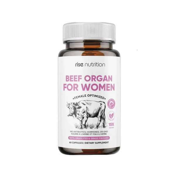 Rise Nutrition Beef Organ For Women 60cap | Optimize Nutrition