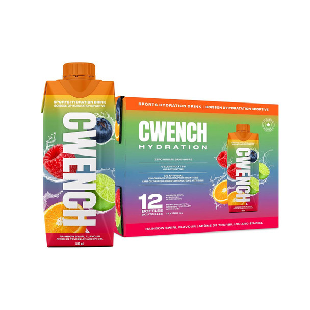 Cwench Hydration RTD 12x500ml Rainbow Swirl | Optimize Nutrition