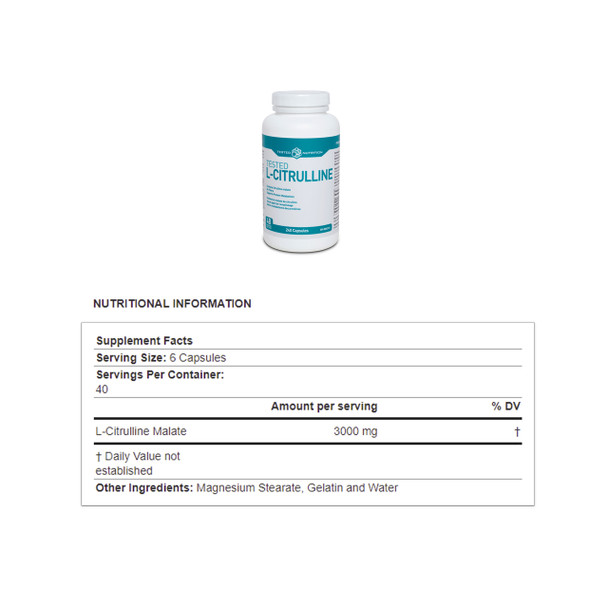 Tested L-Citrulline Malate Nutritional Facts | Optimize nutrition